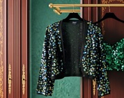  Sweterek bolerko z cekinami – Impreza, Sylwester,elegancki