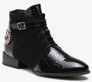 Maciejka botki skórzane czarne damskie rozmiar 37