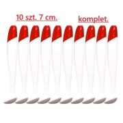 Przynęty miękkie gumy. 10 szt. 7 cm. komplet.