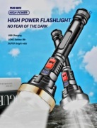 Super latarka patrolowa USB,Led Mega Moc 