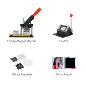 Maszynka do robienia magnesów na lodówkę 50x50 / 800+ materiałów