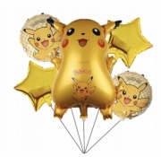ZESTAW BALONÓW POKEOMN PIKACHU dekoracja 5szt
