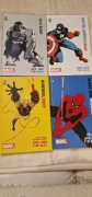 Cztery komiksy od Muchy. "Kolorowe" Spiderman,Hulk,Kapitan Ameryka i Darede
