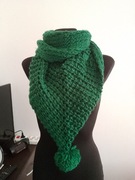 Komin szal damski z pomponem 