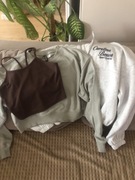 3szt bluza h&m top brązowy szara damska khaki xs S 34 36 paka