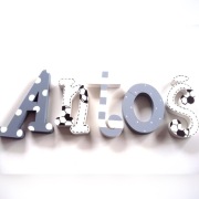 literki 3d imię dziecka 20 cm + 3 dekory gratis