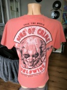 Mafia & Crime t-shirt damski z nadrukiem koralowy L rozszerzenie ku dołowi