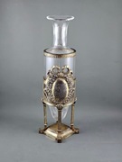 Wazon secesja Orivit duży szklo w cynie jak WMF NORBLIN Verit