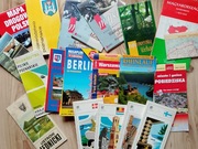 Stare mapy plany miast zestaw 20 sztuk