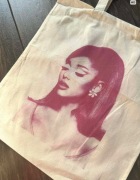 Torba bawełniana torebka tote bag bawełna Ariana Grande pink 