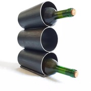 Stojak na wino metalowy 3 butelki, półka