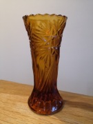 Wazon zabkowice 2109 gryczany miodowy zolte szklo miodowe hortensja