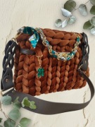 Torebka ręcznie robiona, rękodzieło, torebka z włóczki, chunky bag