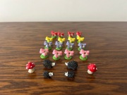 figurki ozdobne grzyby mini figurki jeż mini figurki ozdoby