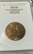4 Łęczyce 2008 MS66 GRADING