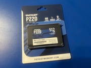 Twardy dysk 2,5" SSD PATRIOT 512GB P220 SATA3 550/500 MB/s Nowy!