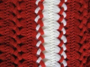 Poszewka nawleczka na poduszkę z włóczki