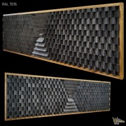 50x120 | Panel Akustyczny V3, Dyfuzor, Dekoracja