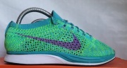 Nike Flyknit Racer Sport Turquoise Hyper Grape 2014 6.5US/39EUR