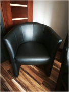 Fotel IKEA czarny, wymiary 76x65