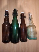 Stara butelka PRL - cena za 4 sztuki 