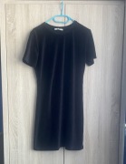 Czarna materiałowa sukienka Pull&Bear M