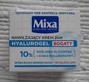MIXA Hyalurogel nawilżający krem do twarzy, bogaty, 24H, RICH, 50 ml