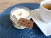 Świeca sojowa od Sikorki świeża i zielona herbata 235ml handmade