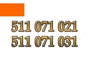 511 071 021 + 511 071 031 ZŁOTY NUMER STARTER ORANGE KARTA PREPAID 2 SZT.