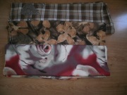 ZESTAW TRZECH KUPONÓW PRZEPIĘKNY LEN W KWIATY W KRATĘ APLIKACJE ponad 7m