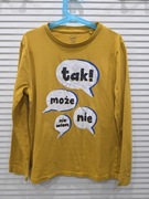 Bawełniana bluzka koszulka z długimi rekawami rozmiar CoolClub 134