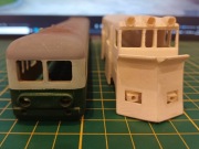 2 wydruki 3D wagon SN61 oraz pług 411S