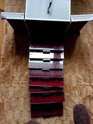 Kuferek z kompletem 10 szuflad na monety 