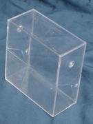 Pudełko na dyskietki 3,5" proste, przeźroczyste mieści 13 dyskietek