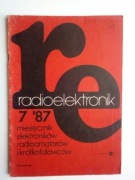 Radioelektronik miesięcznik 7/87  (spis treści na zdjęciu)