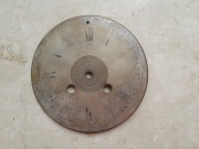 Posrebrzana tarcza 12 cm zegara nitkowego empire/ biedermeier 1 pol. XIX w.