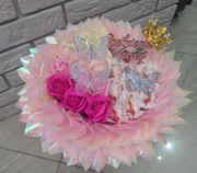 Bukiet z róż mydlanych i Raffaello