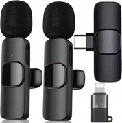 Zestaw dwóch mikrofonów krawatowych do telefonu USB-C 