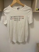 Biała bluzka tshirt 38 zm
