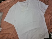 RESERVED _ biała bawełniana Basic Koszulka Bluzka T-shirt _ NOWY zMetką