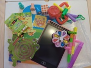 Zestaw gier/zabawek edukacyjno-sensorycznych na podróż /travel game pack