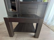 Komplet mebli do salonu : stolik, witryna, komoda