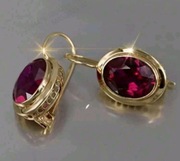 Kolczyki w kolorze złotym retro vintage