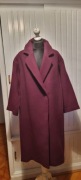 H&M Premium MANTECO płaszcz ovs wełna 75% burgund nowy 38/40