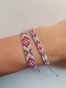 Zestaw dwóch bransoletek handmade boho 