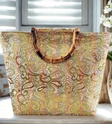 Złota torebka do ręki Elegancka Torba damska