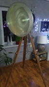 Duża lampa na trójnogu, loft, steampunk, vintage 