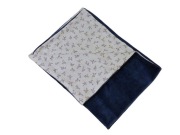 Dwustronny koc niemowlęcy muślin +bawełniany welur