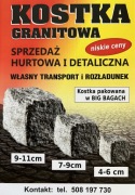 Kostka granitowa granit 