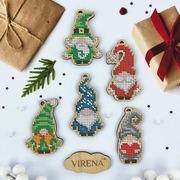 Zestaw haftu koralikovego na driewnie 